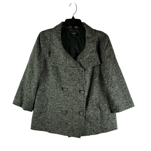 Talbots Blazer Women's 10 Green Wool Pockets Double Breasted Lined Office 8168 - Picture 1 of 7